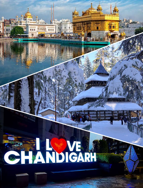 Amritsar Dalhousie Dharamshala Manali Chandigarh